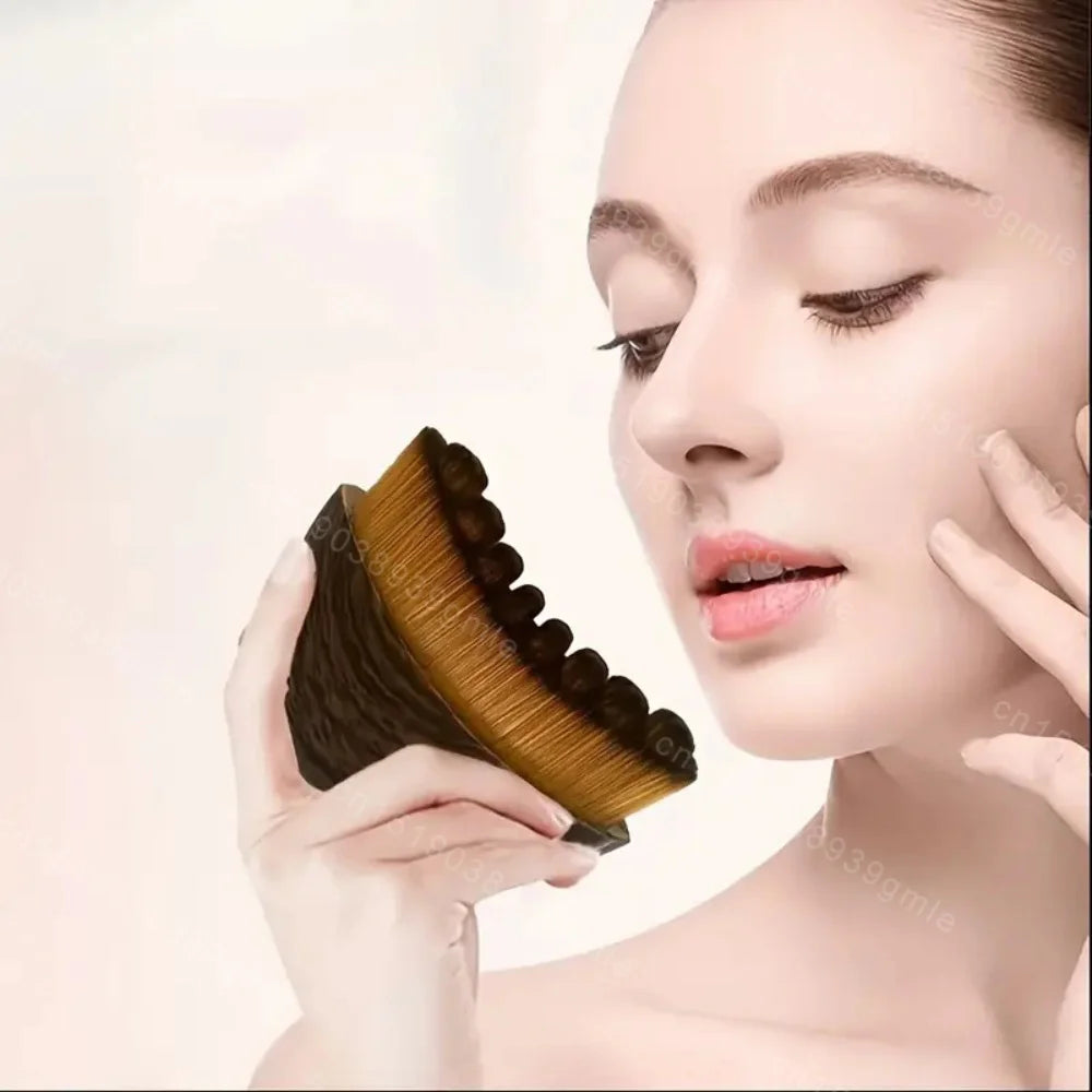 Wood Facial Lymphatic Brush