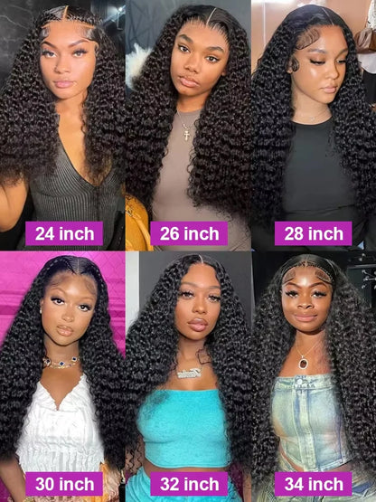 Lakeisha Burmese Deep Wave 13x6 HD Lace Front Human Hair Wig 26 To 30 Inches Glueless Pre Plucked Brazilian Remy Hair by Beauty Bae
