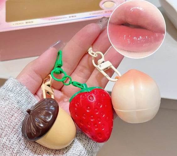 Peach Strawberry Nut Lip Balm