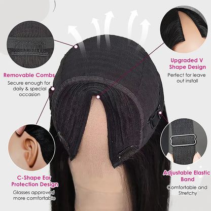 250 Percent V Part Wig Human Hair No Leave Out Full Machine Made Afro Kinky Curly Wigs For Women 100 Percent Quality by Beauty Bae