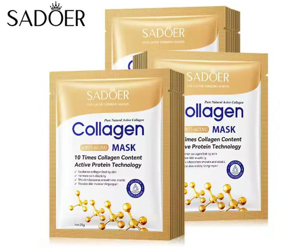 Collagen Firming Face Masks wrapped sachets labeled hyaluronic acid and collagen 5 10 20 30 pcs Origin China