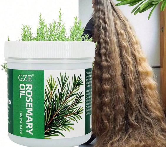 Organic Rosemary Hair Oil 100g bottle with label CPNP registered lightweight oil for scalp and hair moisture