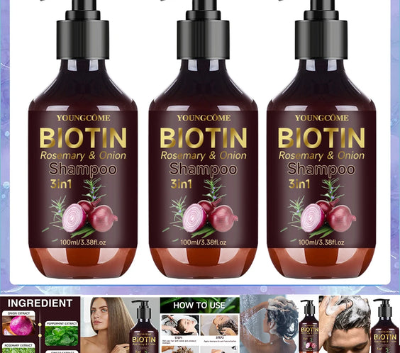 Biotin Rosemary Onion Shampoo