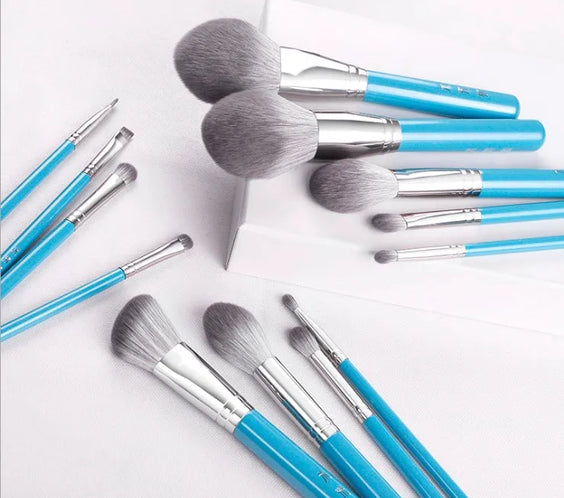13pc Blue Synthetic Brush Set