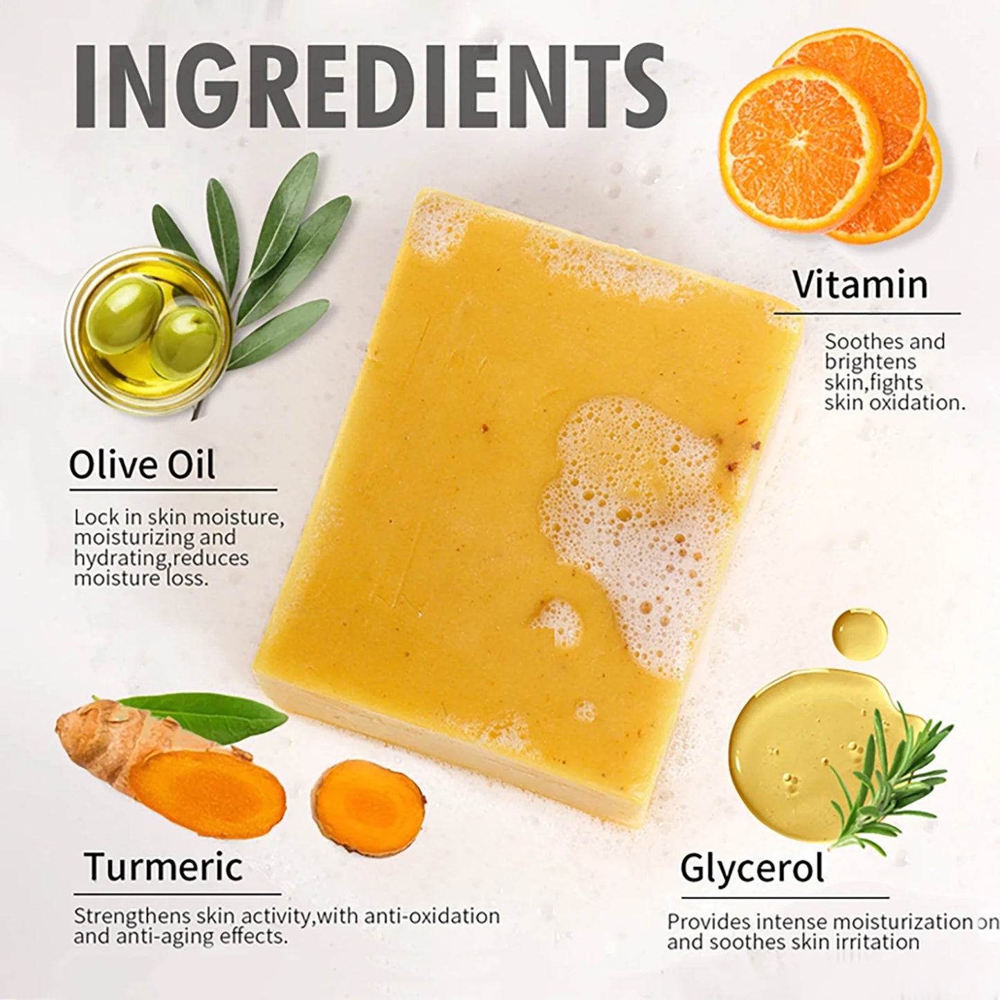 Turmeric Acne Soap 200g Bar - Beauty Bae