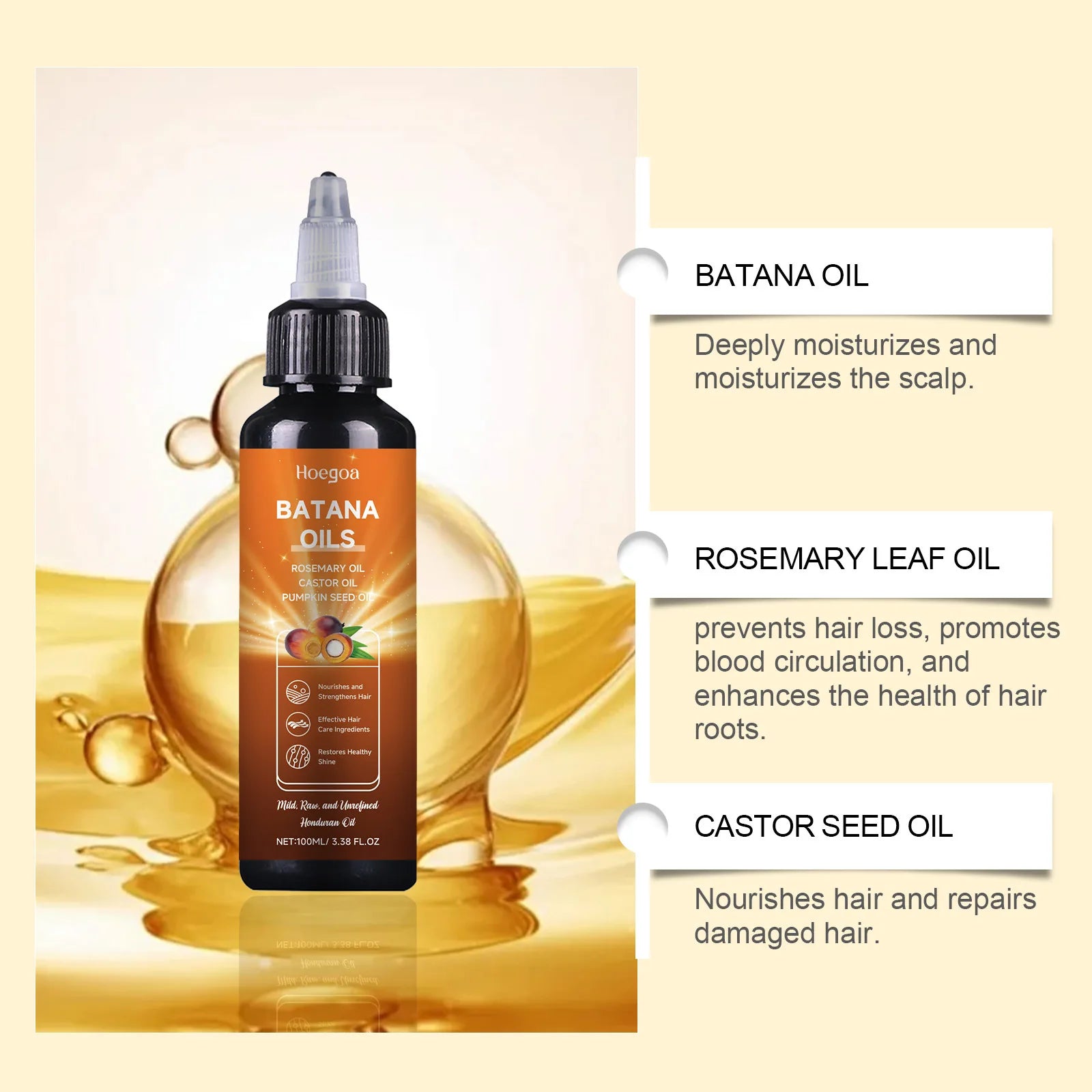 Batana Rosemary Hair Oil