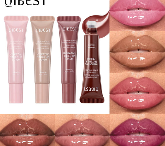 Crystal Hydrating Lip Oil Jelly tube with precision doe-foot wand showing glossy tinted jelly texture