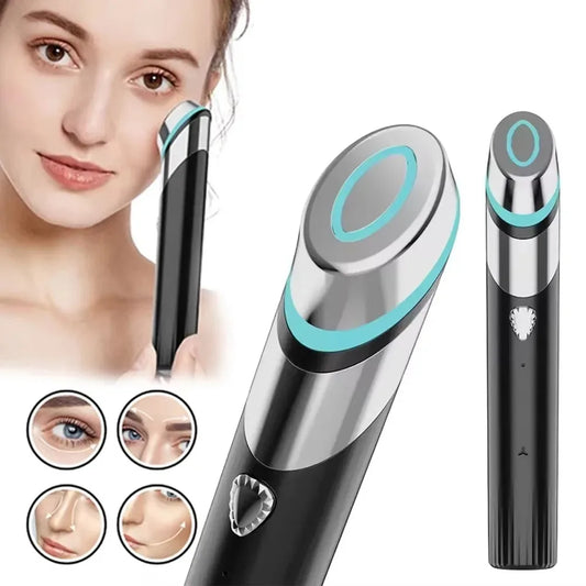 Age-R Microcurrent Face Lift handheld device with dual metal probes and ergonomic handle for cheek and jawline treatment