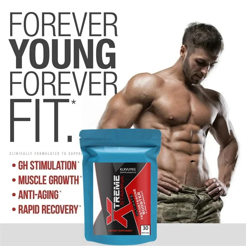 Testosterone Booster Pre Workout Patch For Men L Arginine Energy Endurance Muscle Growth KLXVUYEG Supplements 30 Day by Beauty Bae