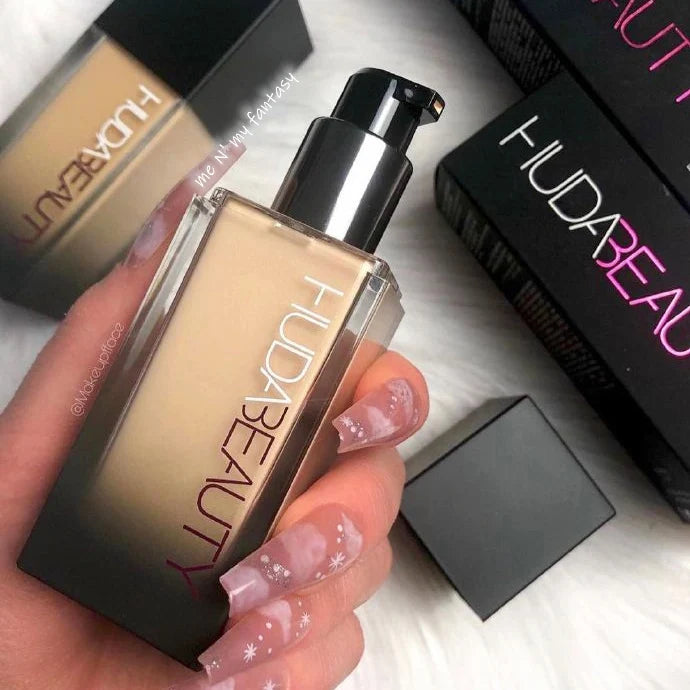 Huda Beauty Flawless Liquid Foundation Concealer For Dry Skin Natural Matte Finish Long Lasting Coverage Breathable by Beauty Bae