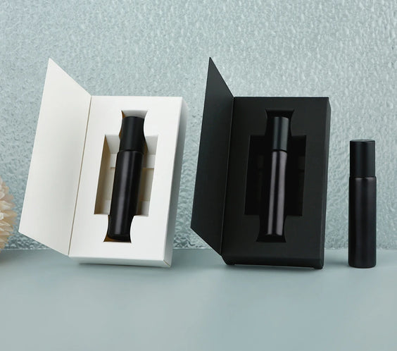 Matte Black Glass Roller 10ml