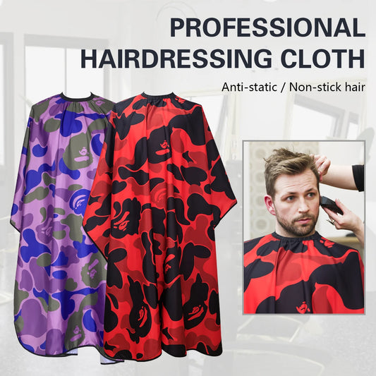 Barber polyester pongee cape 140x162 cm waterproof anti-static salon cape covering neck and shoulders