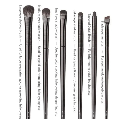6PCS Wool Fiber Eye Brush Set