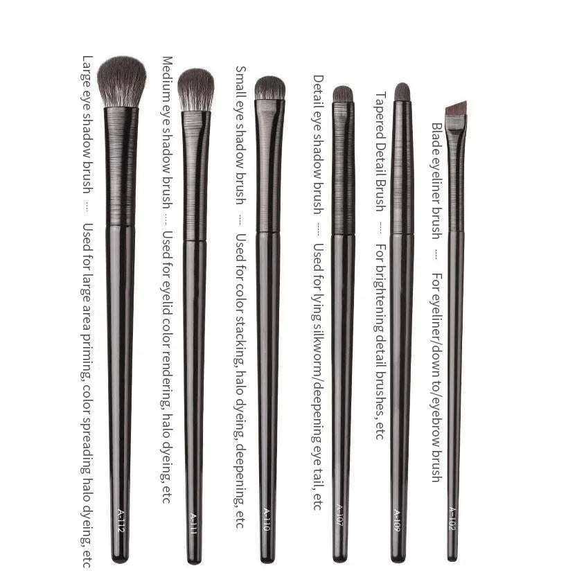 6PCS Wool Fiber Eye Brush Set