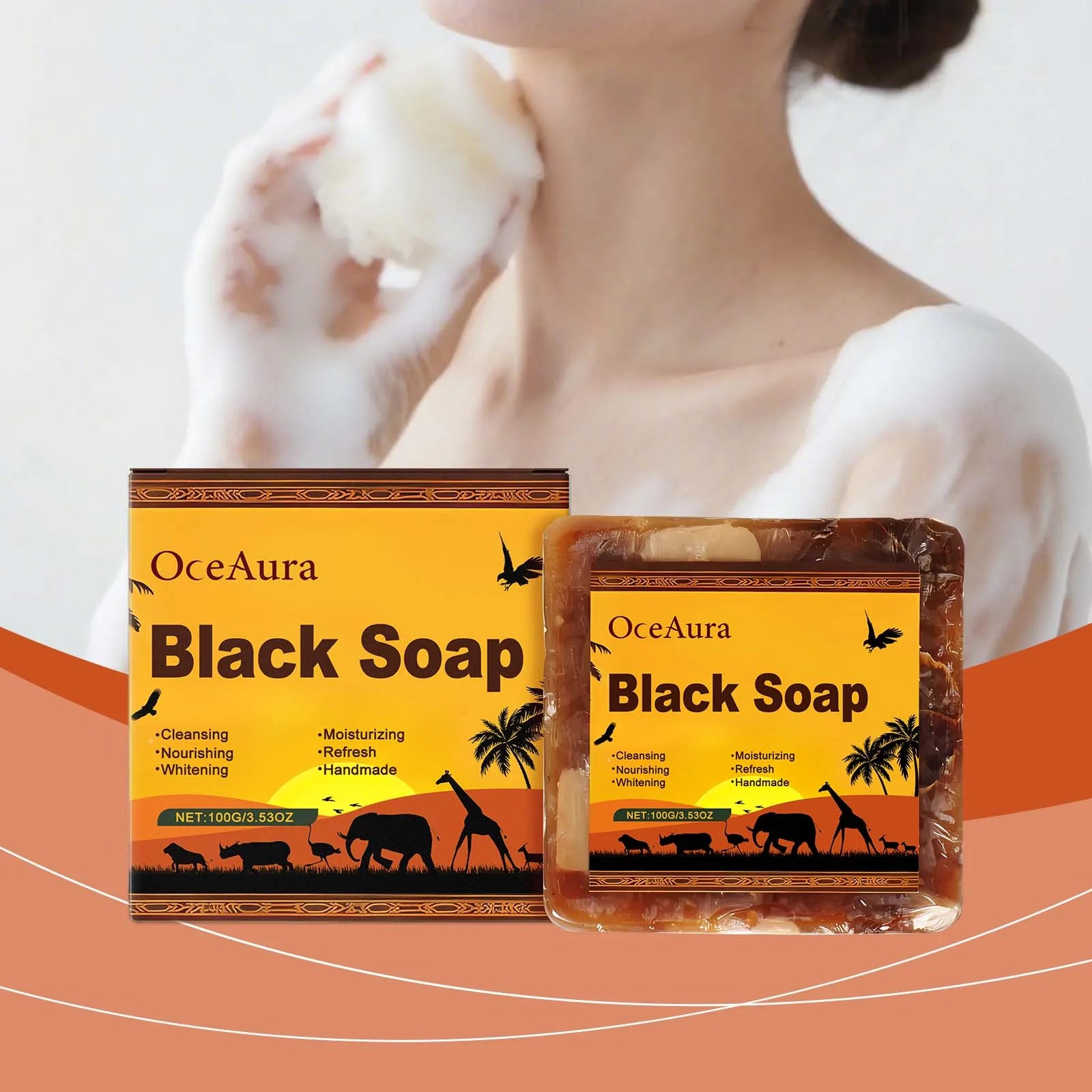 Black Soap Cocoa Butter 100g