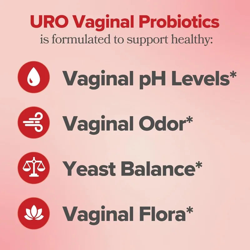 Vaginal Probiotics for Women With Prebiotics Lactobacillus Health Supplement PH Balance 60 Capsules by Beauty Bae