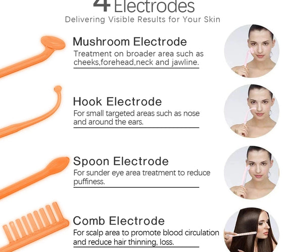 HF Facial Wand 4 Glass Tubes