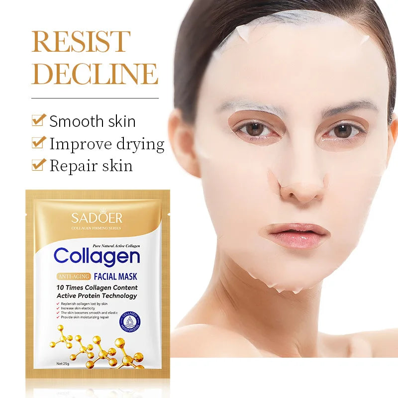 Collagen Hyaluronic Face Mask - Beauty Bae