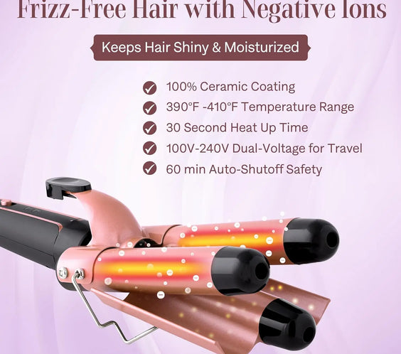 6-in-1 Ceramic Curling Wand