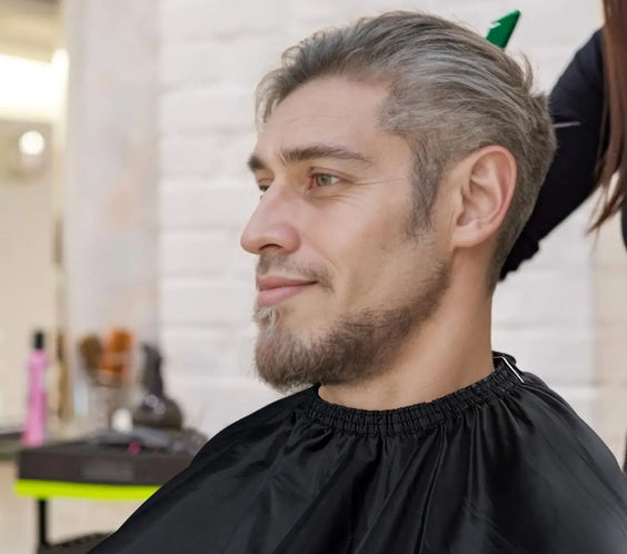 Black Polyester Salon Cape