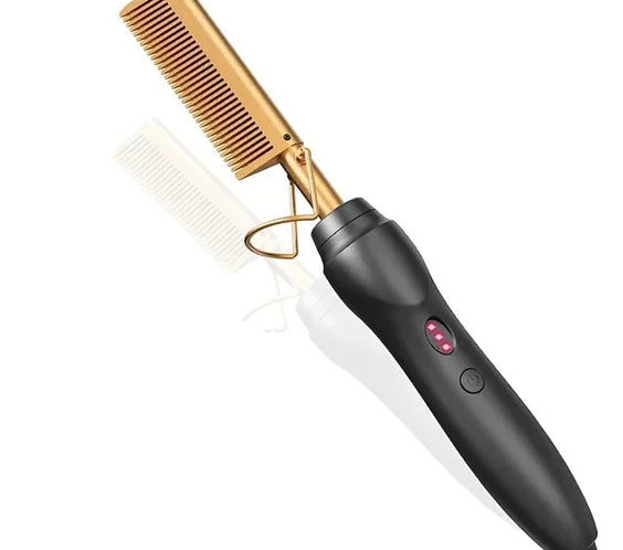 Pink Electric Hot Comb 210°C