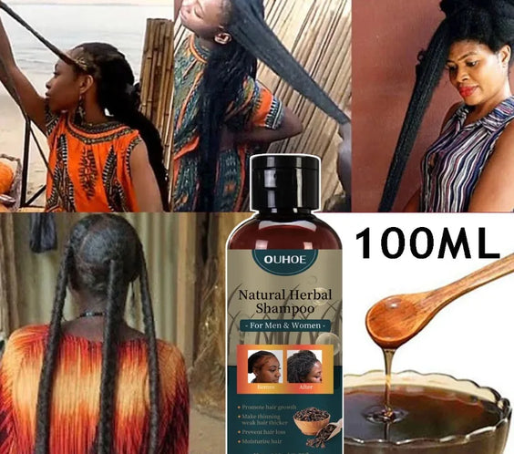 Ancient African Chebe Shampoo 100ml bottle with label showing Chebe extract CPNP certified Prod Lic 2022101102