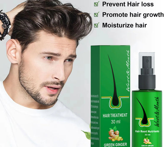 Hair Growth Spray Scalp Repair bottle with spray nozzle labeled eelhoe CPNP certified made in Mainland China