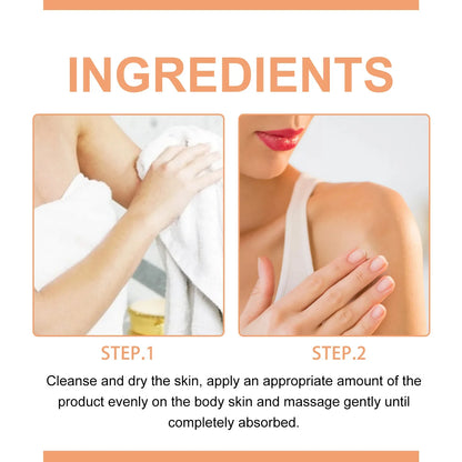 West Month Whitening Body Cream Nourishing Moisturizing For Knees Elbows Thighs Dark Skin Whitening Melanin Reduction by Beauty Bae