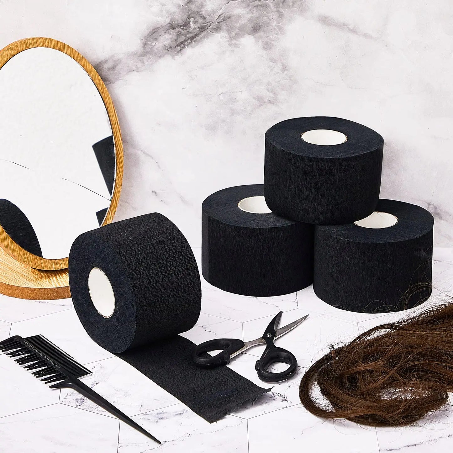 Nonwoven Black Neck Strip Roll - Beauty Bae