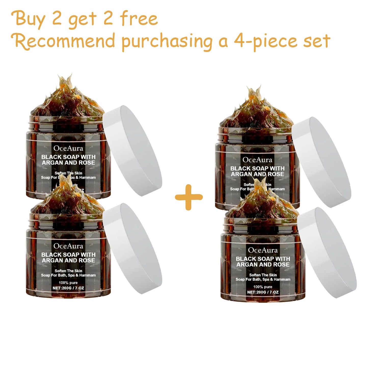 Black Beldi Soap 200g Argan - Beauty Bae