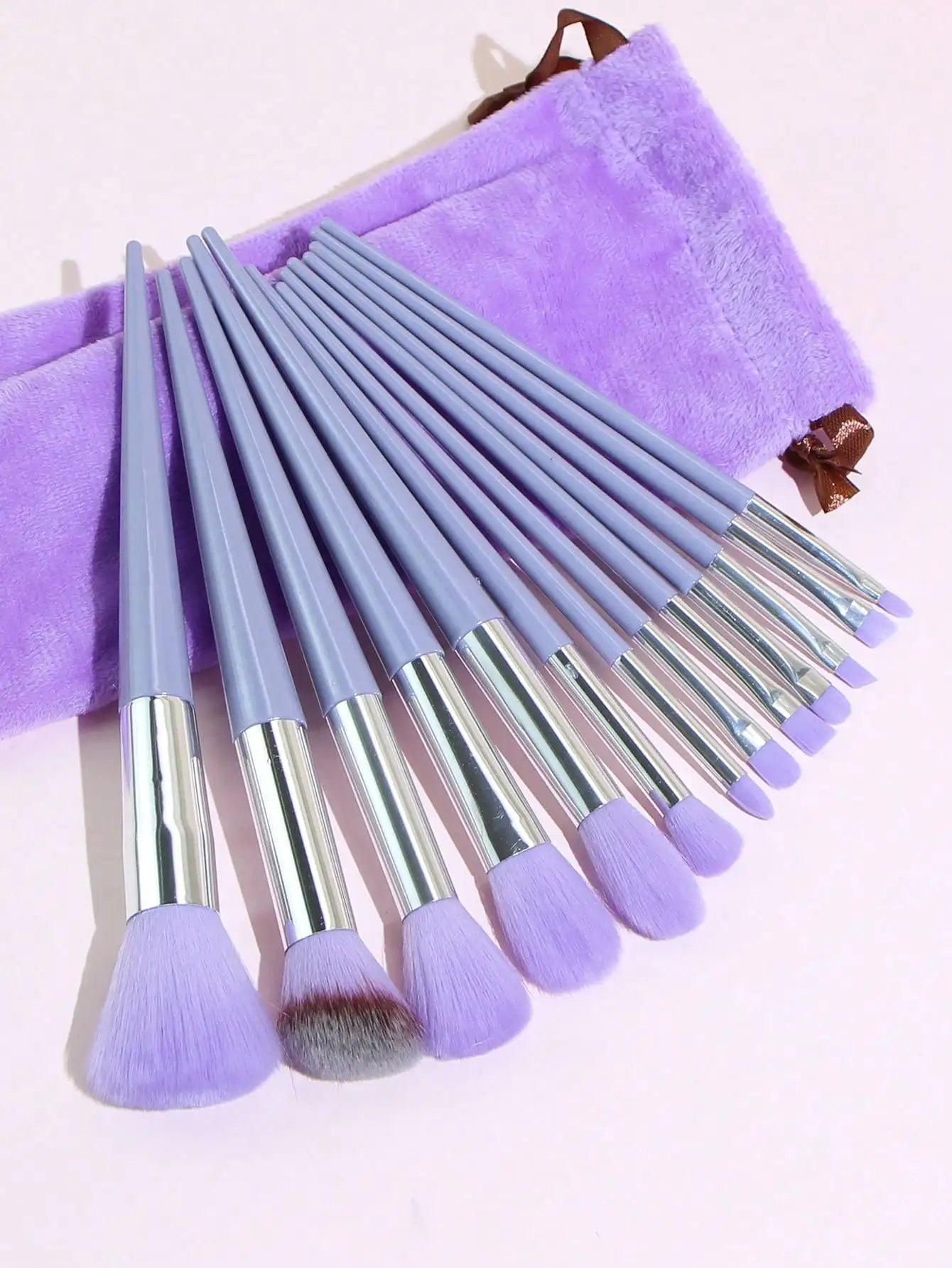 13pc Purple Vegan Brush Kit