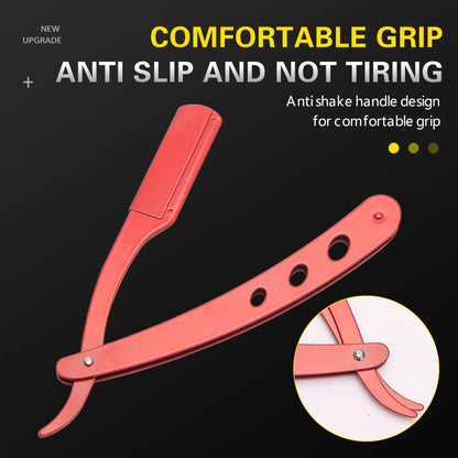 Steel Folding Barber Razor - Beauty Bae