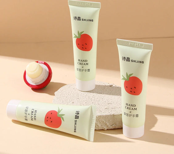 Peach Strawberry Nut Lip Balm