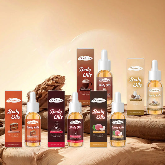 Vanilla Body Oil Hydration For Dry Skin Improve Elasticity Quick Absorb Hyaluronic Acid Skin Care OceAura by Beauty Bae