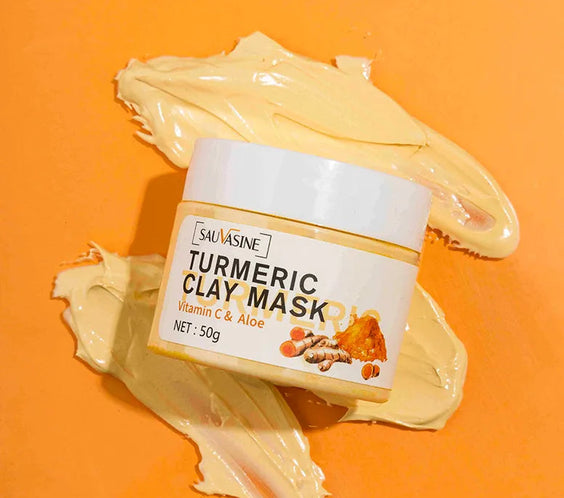 Turmeric Vitamin C Face Mask Brightening Treatment for Glowing Skin.