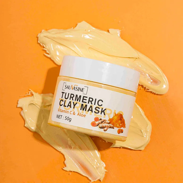 Turmeric Vitamin C Face Mask Brightening Treatment for Glowing Skin.