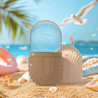 Facial Ice Roller for Anti-Puffiness & Glow Silicone Cube Massager Tool.