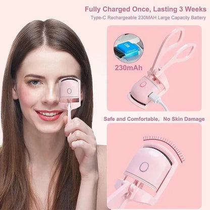 LuxCurls Electric Eyelash Curler Instant, Long-Lasting Dramatic Lift.