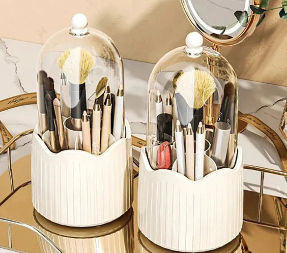 360° Rotating Makeup Organizer – Cosmetic Storage Stand.