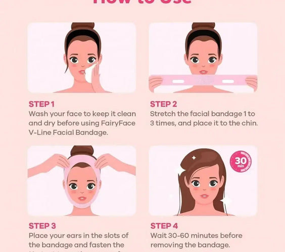 V-Line Lifting Face Strap Anti-Aging Chin & Neck Slimming Band.