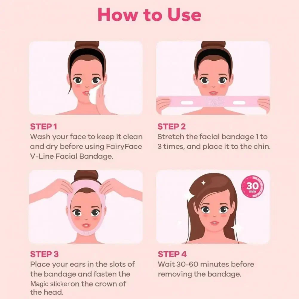 V-Line Lifting Face Strap Anti-Aging Chin & Neck Slimming Band.