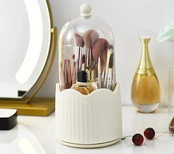 360° Rotating Makeup Organizer – Cosmetic Storage Stand.