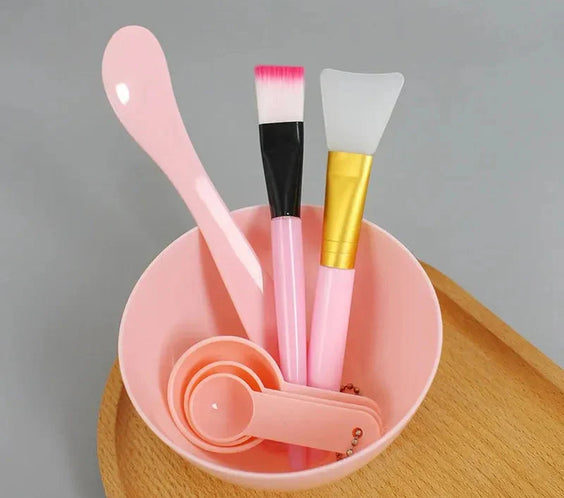Best Face Mask Mixing Set	Bowl, Spatula & Brush for Perfect Masks.