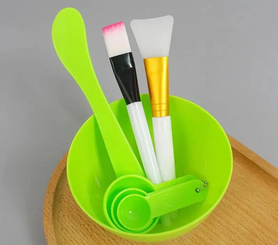 Best Face Mask Mixing Set	Bowl, Spatula & Brush for Perfect Masks.